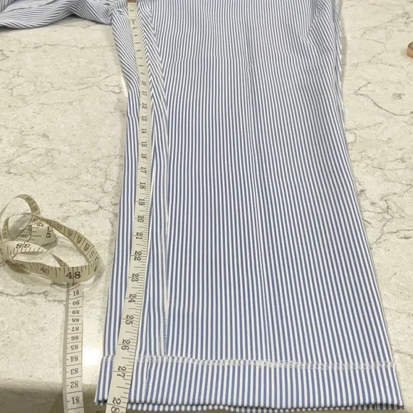 TOMMY HILFIGER white ankle pants with and white stripes size 10 - Picture 11 of 14